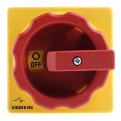 Siemens 3LD2103-0TK53 3P Pole Panel Mount Isolator Switch - 25A Maximum Current