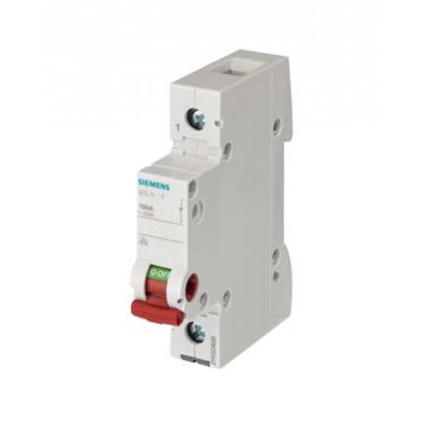 Siemens 5TL1163-1 1P Pole Isolator Switch - 63A Maximum Current