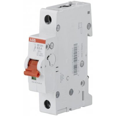 ABB 2CDD281101R0063 1P Pole Isolator Switch - 63A Maximum Current