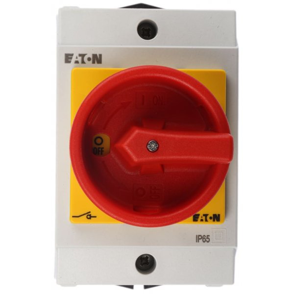 Eaton 70020101 T0-2-1/I1H/SVB/K-CI-K1/2 3P Pole Isolator Switch - 20A Maximum Current