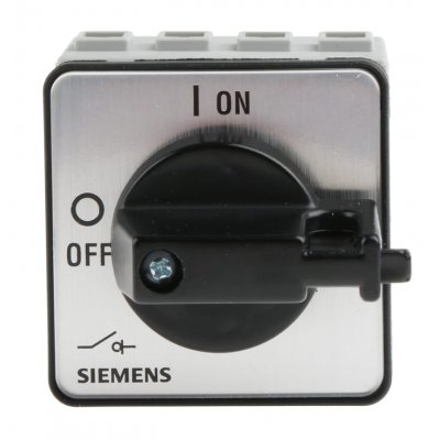 Siemens 3LD2022-1TL11  3 + N Pole Panel Mount Non Fused Isolator Switch - 16 A Maximum Current