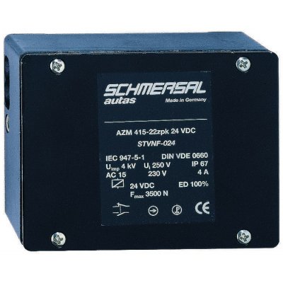 Schmersal AZM415-11/11 ZPKE 110VAC-M20 Solenoid Interlock Switch, Power to Unlock, 110 V ac