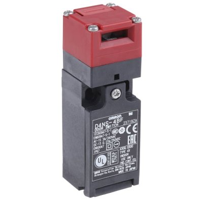 Omron D4NS-4BF Safety Interlock Switch, 2NC, Key, Plastic