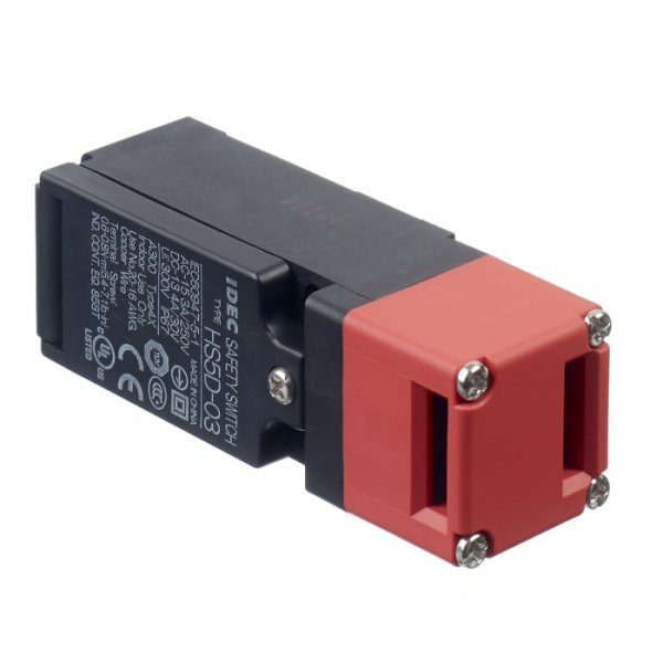 Idec HS5D-03RNM Safety Interlock Switch, 3NC, Handle, Plastic (Head)