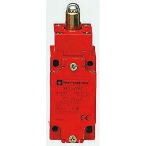 Telemecanique Sensors  XCLJ767H29 Safety Switch With Plunger Actuator, Metal, 2NC