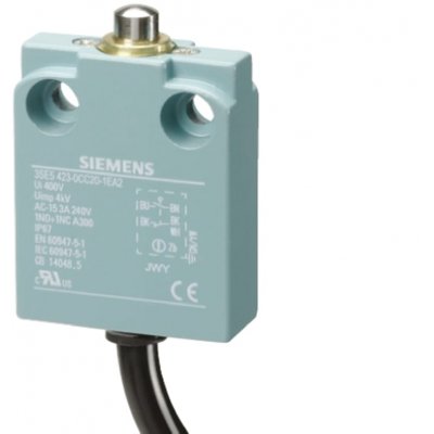Siemens 3SE5423-0CC20-1EA2 Safety Switch With Plunger Actuator, Metal, NO/NC