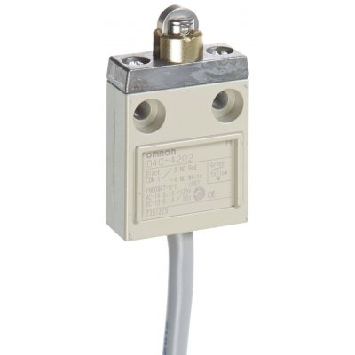 Omron D4C-4202 Snap Action Limit Switch -, NO/NC, Roller Plunger, 250V, IP67