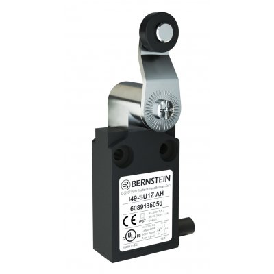 Bernstein AG 6089135057 I49 Limit Switch With Lever, Plunger, Roller Actuator, Polymeric, NO/NC