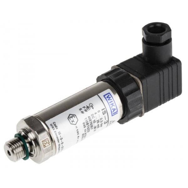 WIKA 46879357 Series Pressure Sensor, 0bar Min, 2.5bar Max, Analogue Output