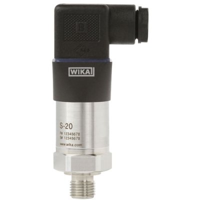 WIKA 14071128 Pressure Sensor, 0.6bar Max Pressure Reading Current (2-Wire)