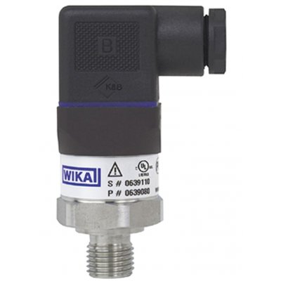 WIKA 46879279 Series Pressure Sensor, -1bar Min, 9bar Max, Analogue Output