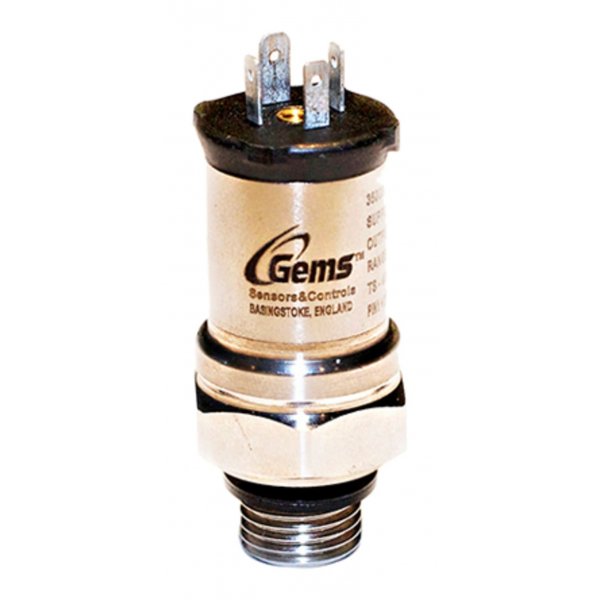 Gems Sensors 3500B0006A01B000  Pressure Sensor for Air, Gas, Water , 6bar Max Pressure Reading Current