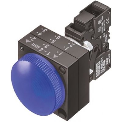Siemens 3SB3204-6AA50 Blue Incandescent Pilot Light 22.3mm