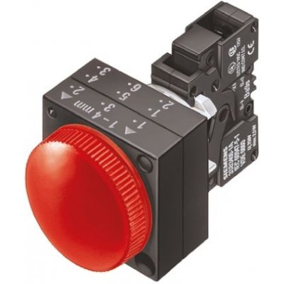 Siemens 3SB3204-6AA20 Red Incandescent Pilot Light 22.3mm