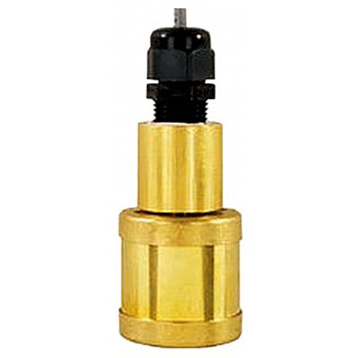Gems Sensors 149350  Vertical Float Switch, Brass, SPST NC, Float, 25ft