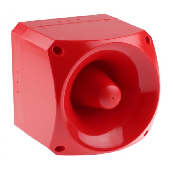 Klaxon PNS-0013  110 Red 64 Tone Electronic Sounder ,10-60 V dc, 110dB