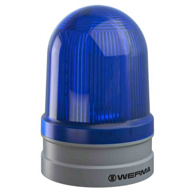 Werma 262.510.70 Werma EvoSIGNAL Maxi Blue LED Beacon, 12 V, 24 V, Base Mount