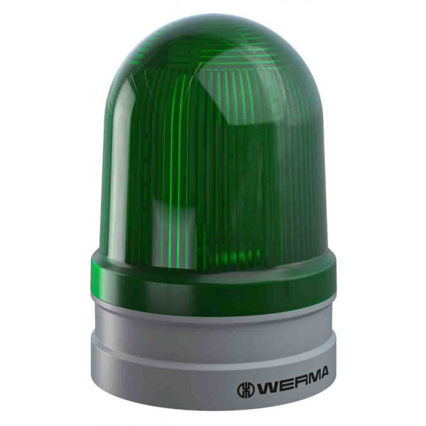 Werma 262.210.60 EvoSIGNAL Maxi Series Green Beacon, 115 → 230 V ac, Base Mount