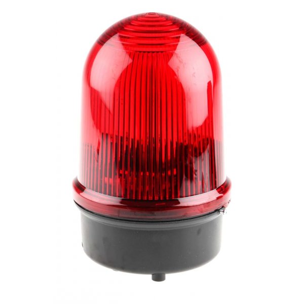 Werma 838.100.55 Series Red Flashing Beacon, 24 V dc, Surface Mount, Xenon Bulb