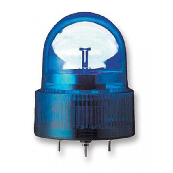 Schneider Electric XVR12B06 Blue Rotating Effect Beacon, 24 V ac/dc, LED Bulb, AC, DC