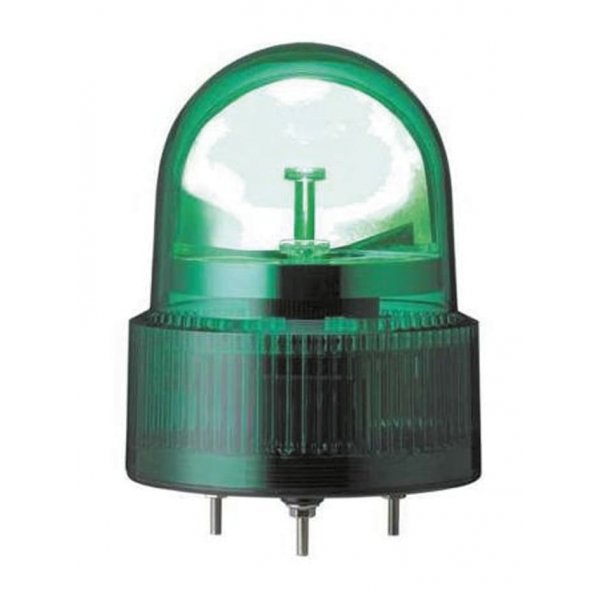 Schneider Electric XVR12B03 Green Rotating Beacon, 24 V ac/dc, Screw Mount, LED Bulb