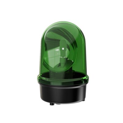 Werma 88323075 Werma Green LED Beacon, 24 V, Rotating, Base-Mounted