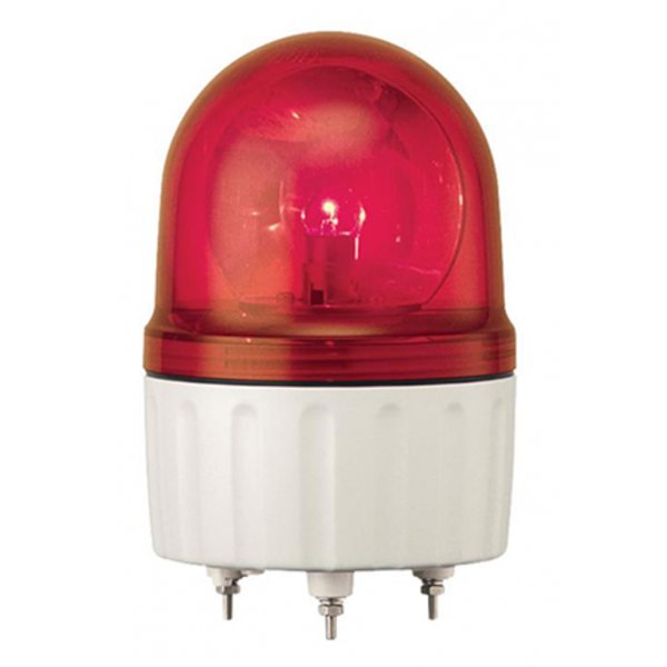 Schneider Electric XVR12B04 Red Rotating Beacon, 24 V ac/dc, Base Mount, LED Bulb