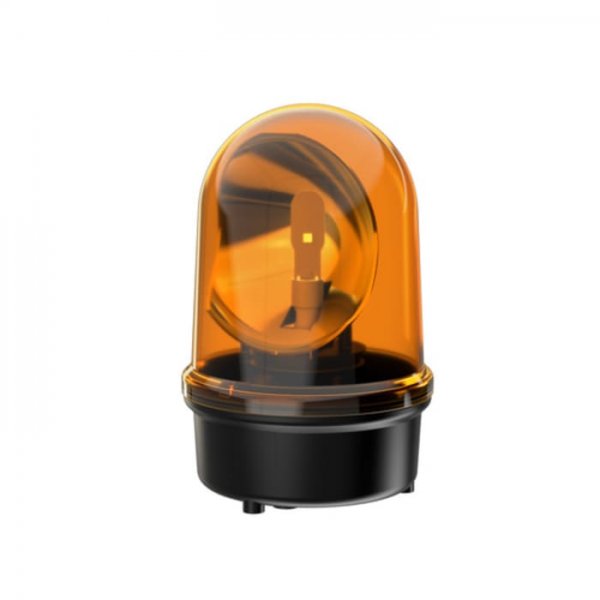 Werma 883.330.60 Series Yellow Rotating Beacon, 115 V, 230 V, Base Mount, LED Bulb