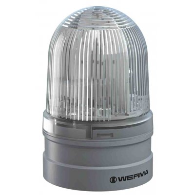 Werma 261.410.70 Werma EvoSIGNAL Midi White LED Beacon, 12 V, 24 V, Base Mount