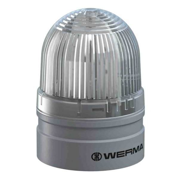 Werma 260.410.74 EvoSIGNAL Mini Series White Beacon, 12 V, Base Mount