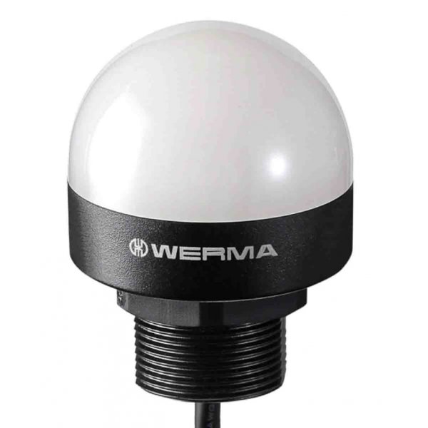 Werma 240.220.55 Series Clear Steady Beacon, 24 V, Base Mount, LED Bulb
