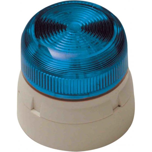 Klaxon QBS-0030 Klaxon Blue LED Beacon, 230 V ac, Flashing, Base Mount