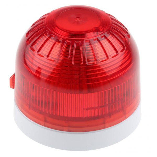 Klaxon PSB-0048  Red LED Beacon, 17 → 60 V dc, Base Mount
