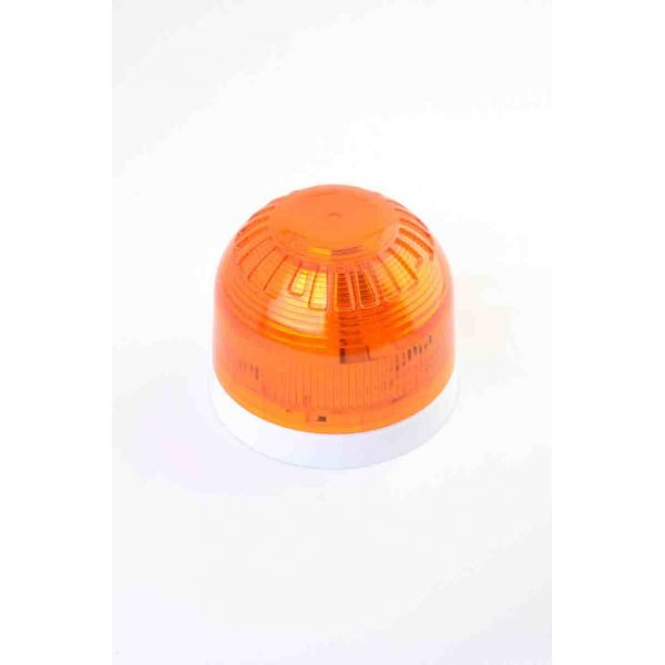 Klaxon PSB-0050 Amber LED Beacon, 17 → 60 V dc, Base Mount