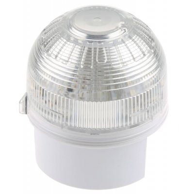 Klaxon PSB-0045 Klaxon Clear LED Beacon, 17 → 60 V dc, Base Mount