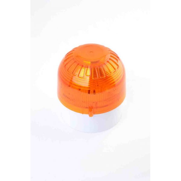 Klaxon PSB-0036  Amber LED Beacon, 17 → 60 V dc, Base Mount