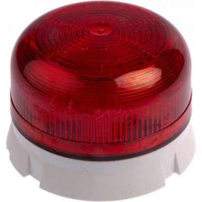 Klaxon QBS-0039 Klaxon Flashguard QBS Red Xenon Beacon, 12 V dc, 24 V dc, Flashing, Surface Mount