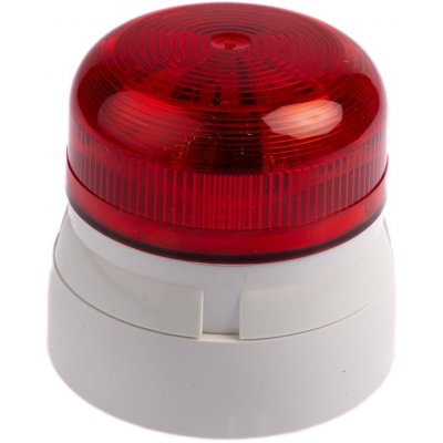 Klaxon QBS-0059 Klaxon Flashguard QBS Red LED Beacon, 24 V dc, Flashing, Surface Mount
