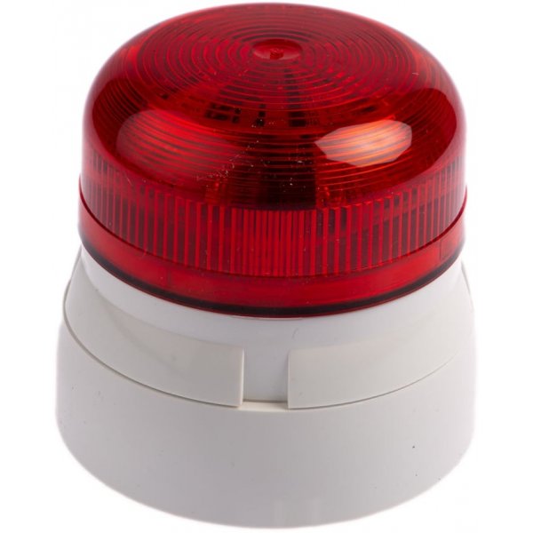 Klaxon QBS-0059 Flashguard QBS Red LED Beacon, 24 V dc, Flashing, Surface Mount