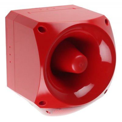 Klaxon PNC-0035 Klaxon PNC Sounder Beacon 120dB, Red LED, 10 → 60 V dc, IP66