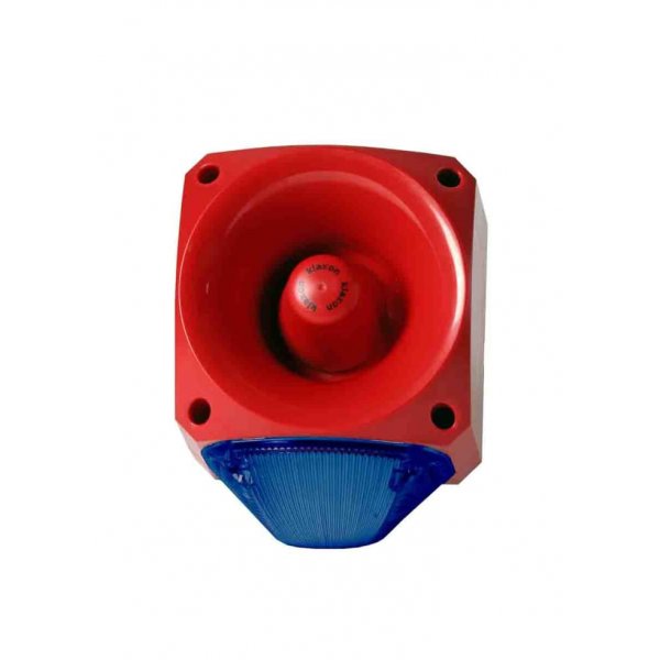 Klaxon PNC-0061 PNC Sounder Beacon 120dB, Blue LED, 10 → 60 V dc, IP66