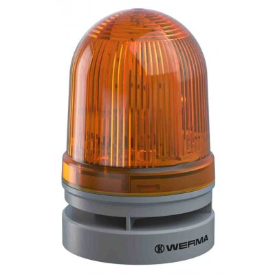 Werma 461.320.60 Werma EvoSIGNAL Midi Sounder Beacon 110dB, Yellow LED, 230 V ac