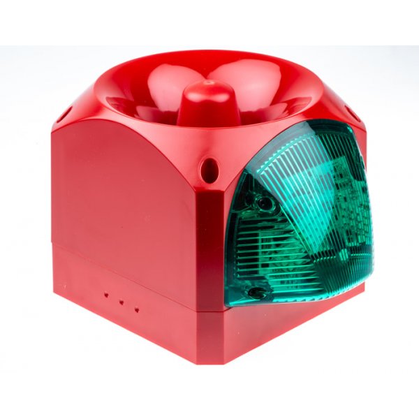 Klaxon PNC-0053 Sounder Beacon 116dB, Green LED, 10 → 60 V dc, IP66