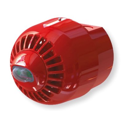 Klaxon ESF-5003 Klaxon Sonos Pulse Sounder Beacon 97dB, Red LED, 17 → 60 V dc