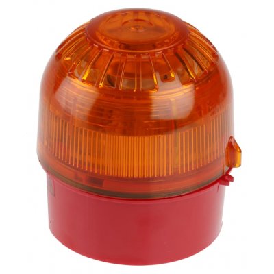 Klaxon PSS-0096 Klaxon PSS Sounder Beacon 102dB, Amber LED, 110 → 230 V ac, IP65