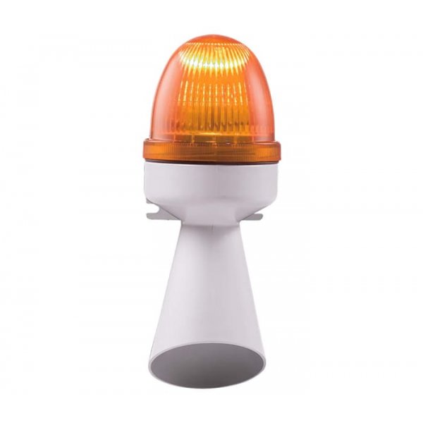 RS PRO 199-9746 Buzzer Beacon Amber LED, 12 V dc, 24 V dc