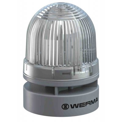 Werma 460.410.75 Werma EvoSIGNAL Mini Sounder Beacon White LED, 24 V dc