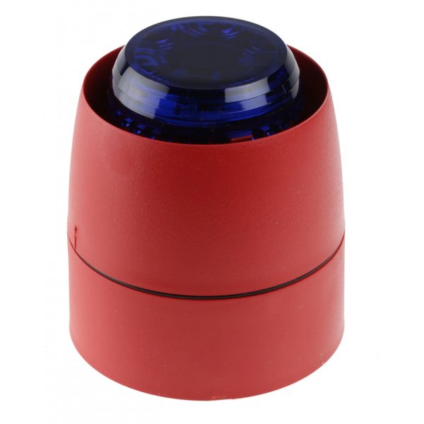 Cranford Controls VTB32-DB-RB/BL Combi 32 Sounder Beacon 93dB, Blue LED, 18 → 35 V dc