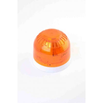 Klaxon PSC-0040 Klaxon Sounder Beacon 106dB, Amber LED, 17 → 60 V dc, IP21