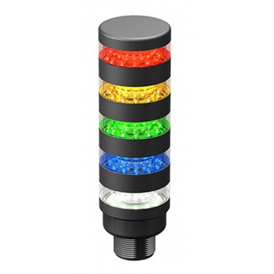 Banner TL50BLGRALSQ Banner LED Beacon Tower With Buzzer, 2 Light Elements, 12 → 30 V dc